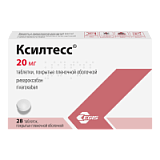 цена КСИЛТЕСС ТАБЛ. П/ПЛЕН/ОБ. 20МГ №28 в Доброй Аптеке купить КСИЛТЕСС ТАБЛ. П/ПЛЕН/ОБ. 20МГ №28 в Доброй Аптеке